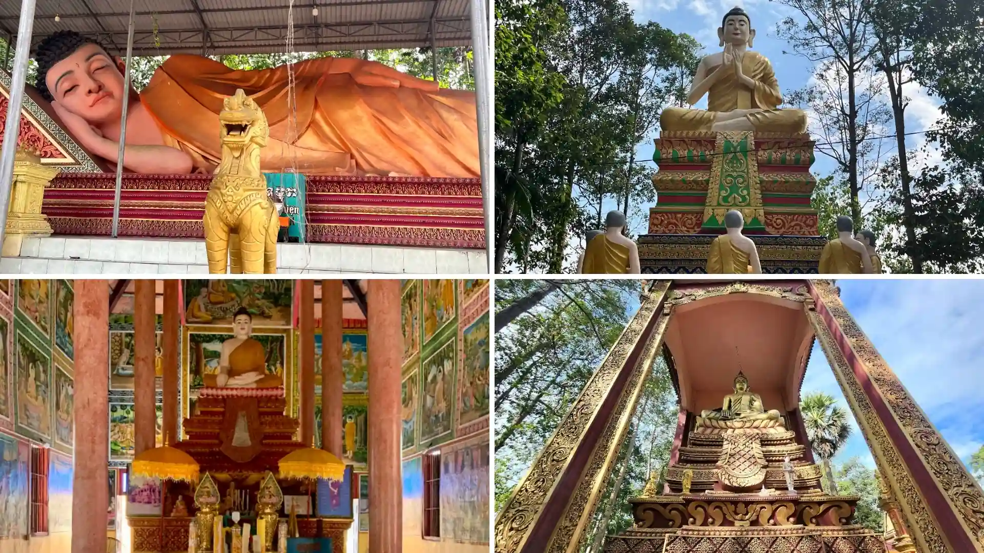 Phu Ly Pagoda: Discover the Khmer Heritage of Phu Ly 1 10 Buddhist statues and religious imagery displayed around Phu Ly 1 Pagoda in Vinh Long