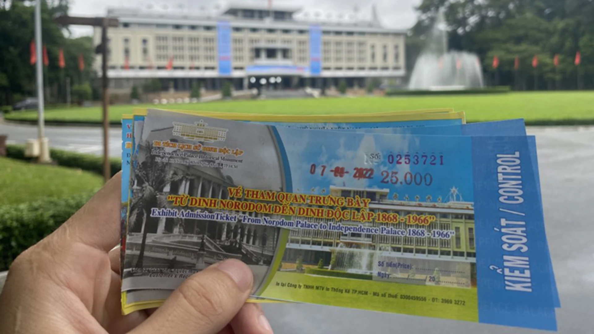 Ticket counter at Reunification Palace Ho Chi Minh City