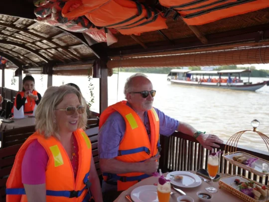 Safe and comfortable boat options for travelers – Mekong Smile Can Tho Sunset Tour