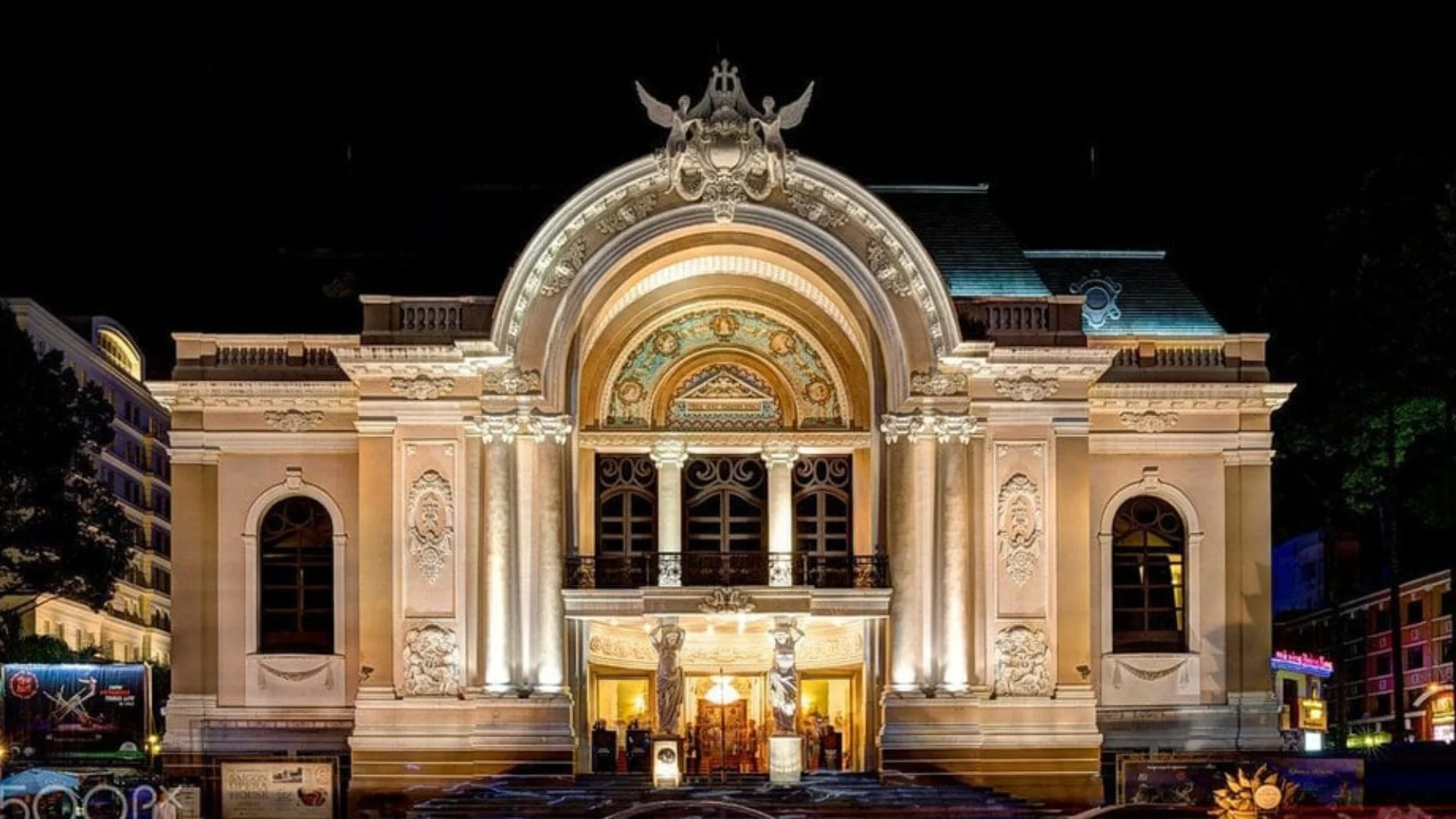 Saigon Opera House (Municipal Theatre) – elegant colonial-era architecture