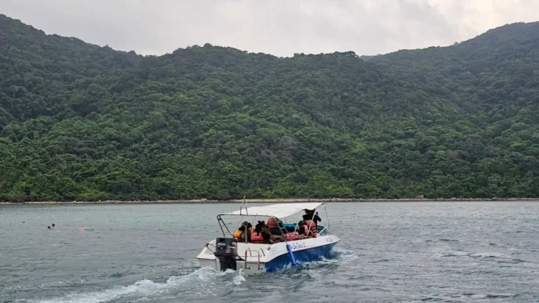 Small boat transfer to Ba Island for Love Peak Hike Con Dao