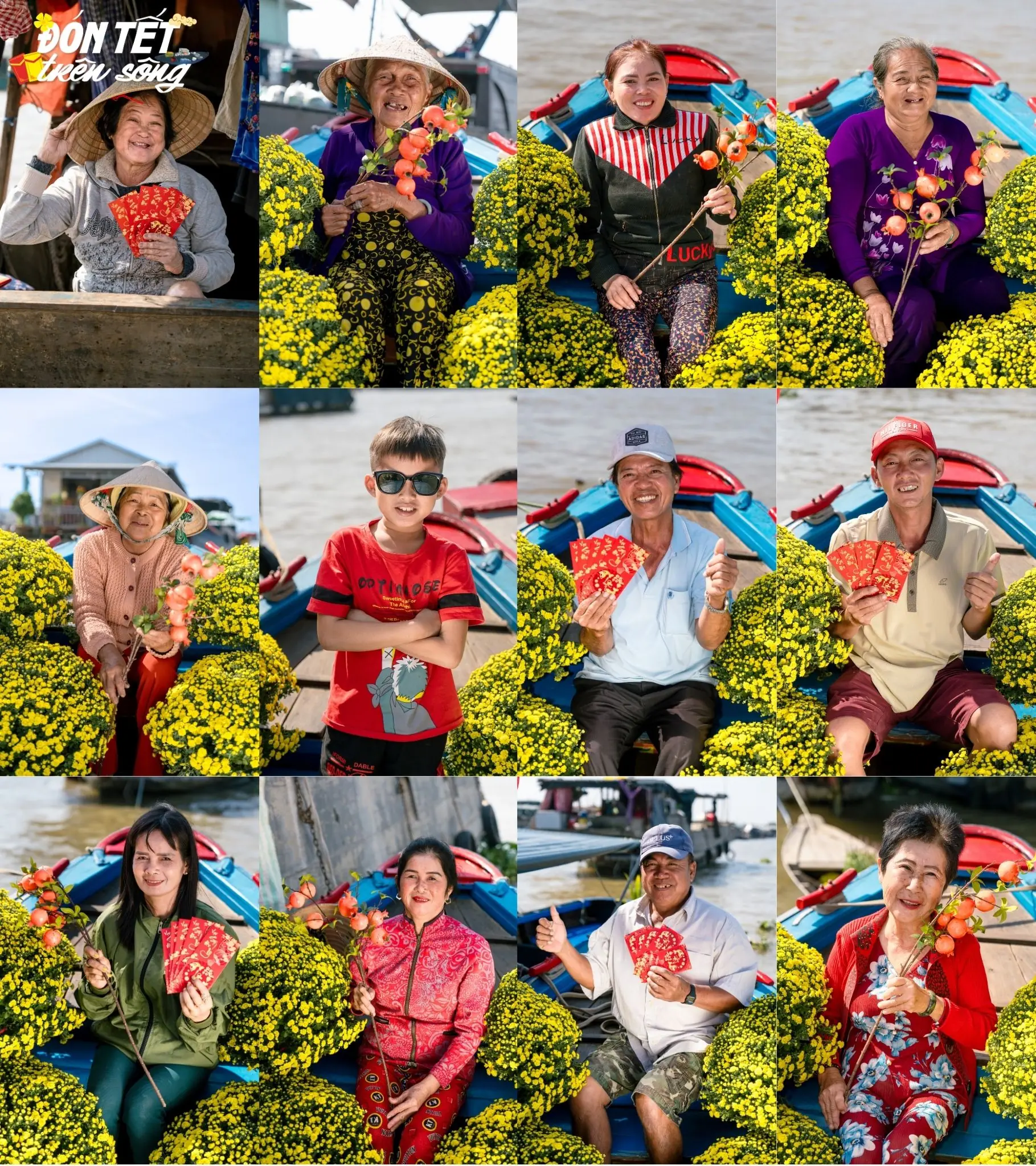 Cai Rang Floating Market CSR Campaign: "Celebrating Tet on the River" 2025 8 Photographer takes Tet photos for vendors at Cai Rang Floating Market