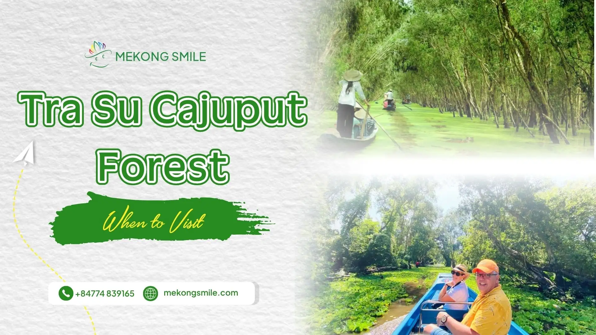 Tra Su Cajuput Forest in An Giang, Vietnam