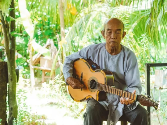 Traditional Vietnamese music performance in the Mekong Delta