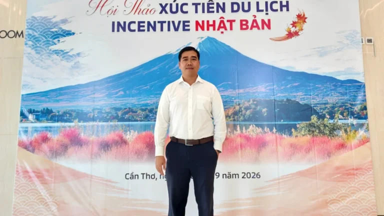 Tran Thanh Thai of Mekong Smile at the Japan Incentive Tourism Promotion Workshop 2026