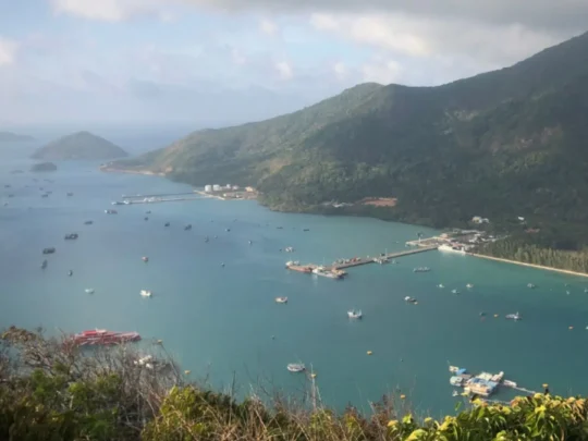 View of Con Dao coastline from King Mountain