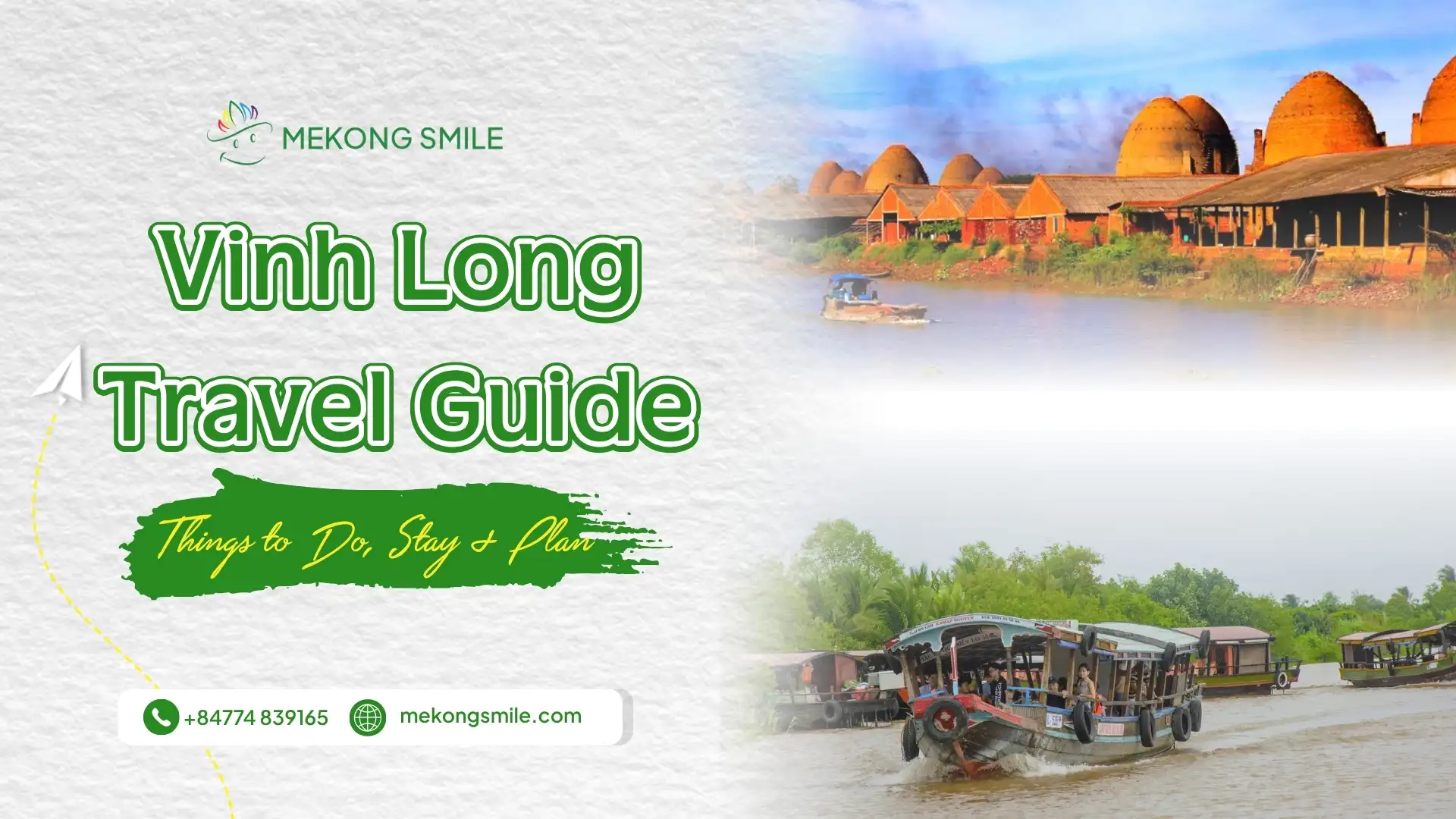 River scenery in Vinh Long, Vietnam